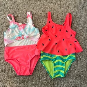 Cat & Jack Swim | 4T | Watermelon | Pink/Blue Tie-dye